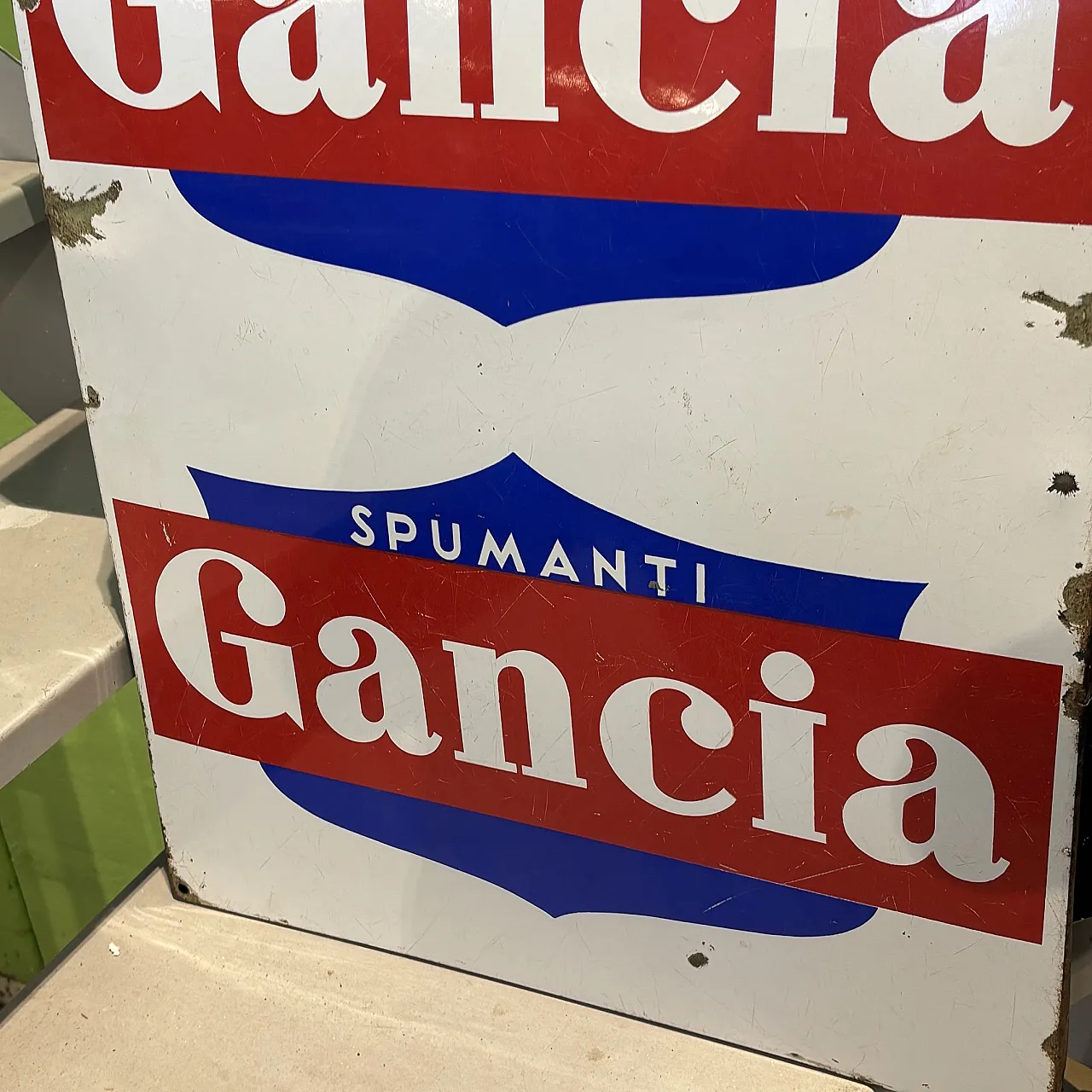 Iron advertising sign Gancia sparkling wines and Vermout, 1950s 3