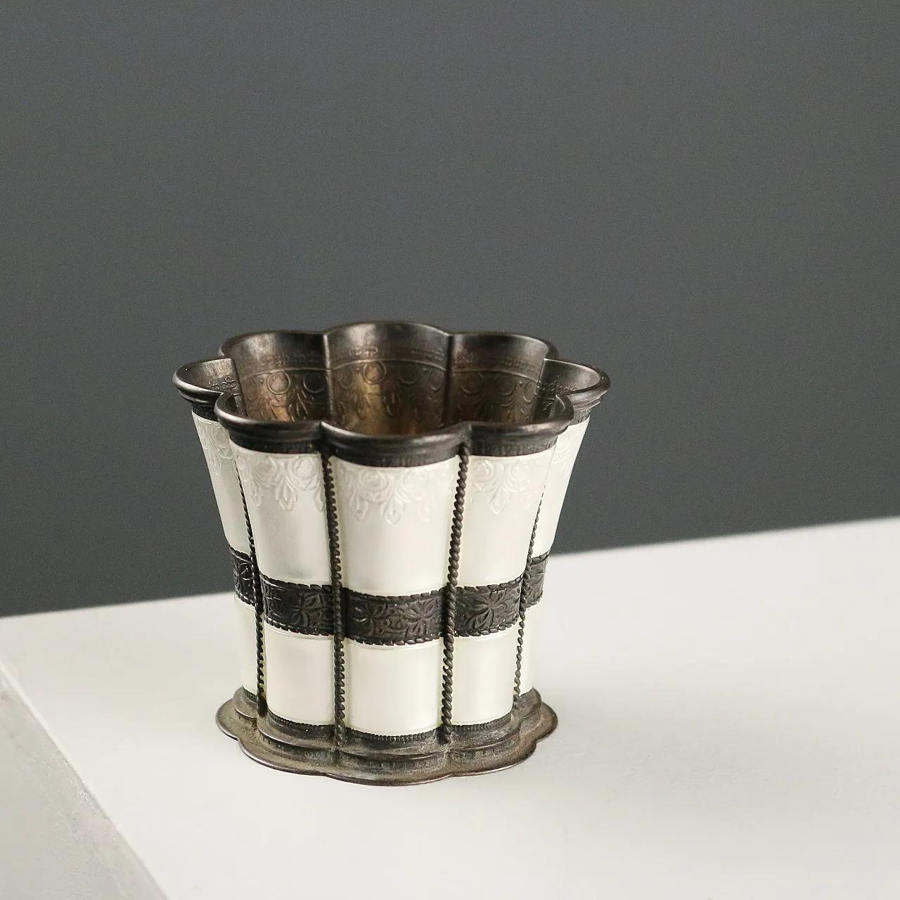 Margrethe glass 925 silver Anton Michelsen, 20th century 1