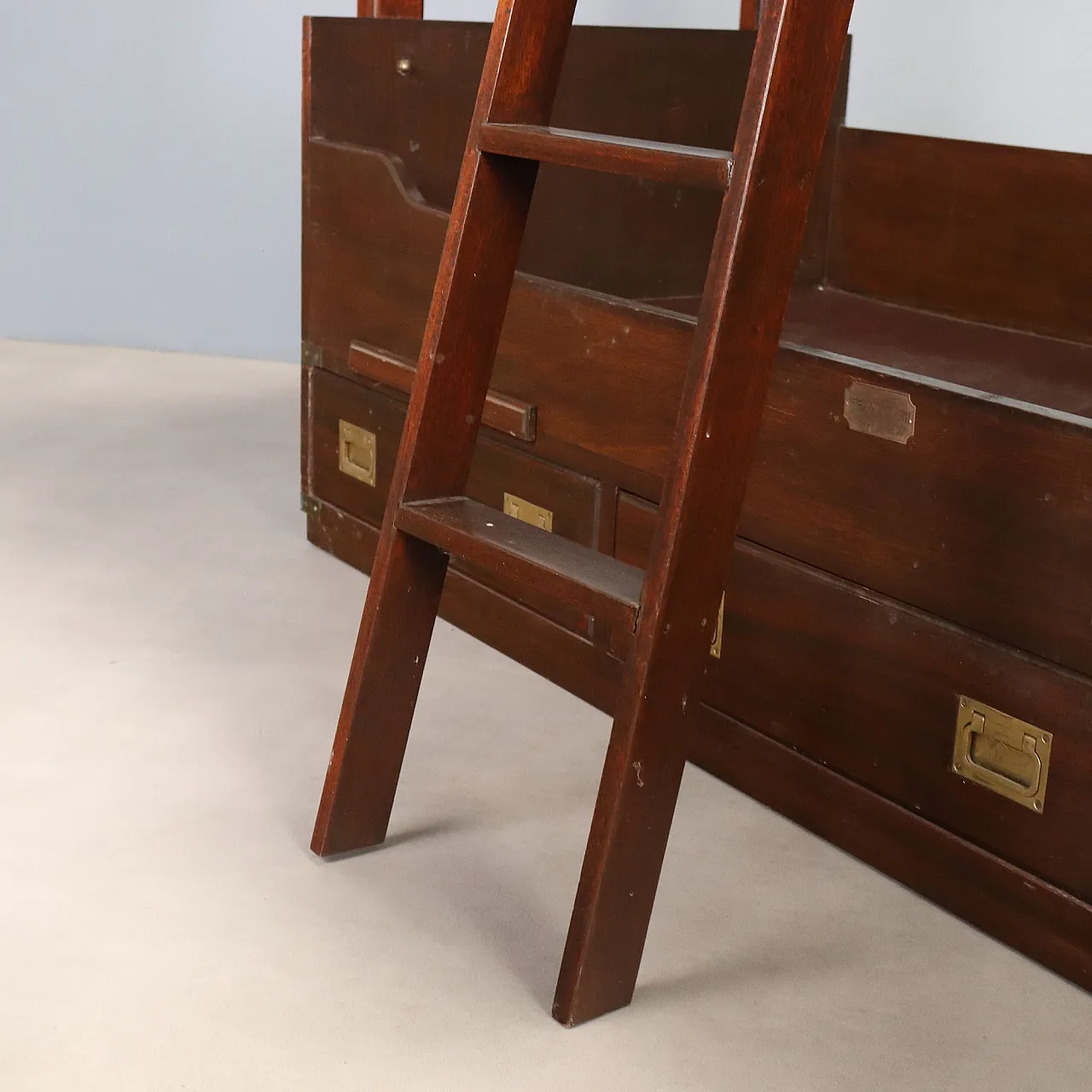 Letto a castello in mogano stile Marina, '800 8