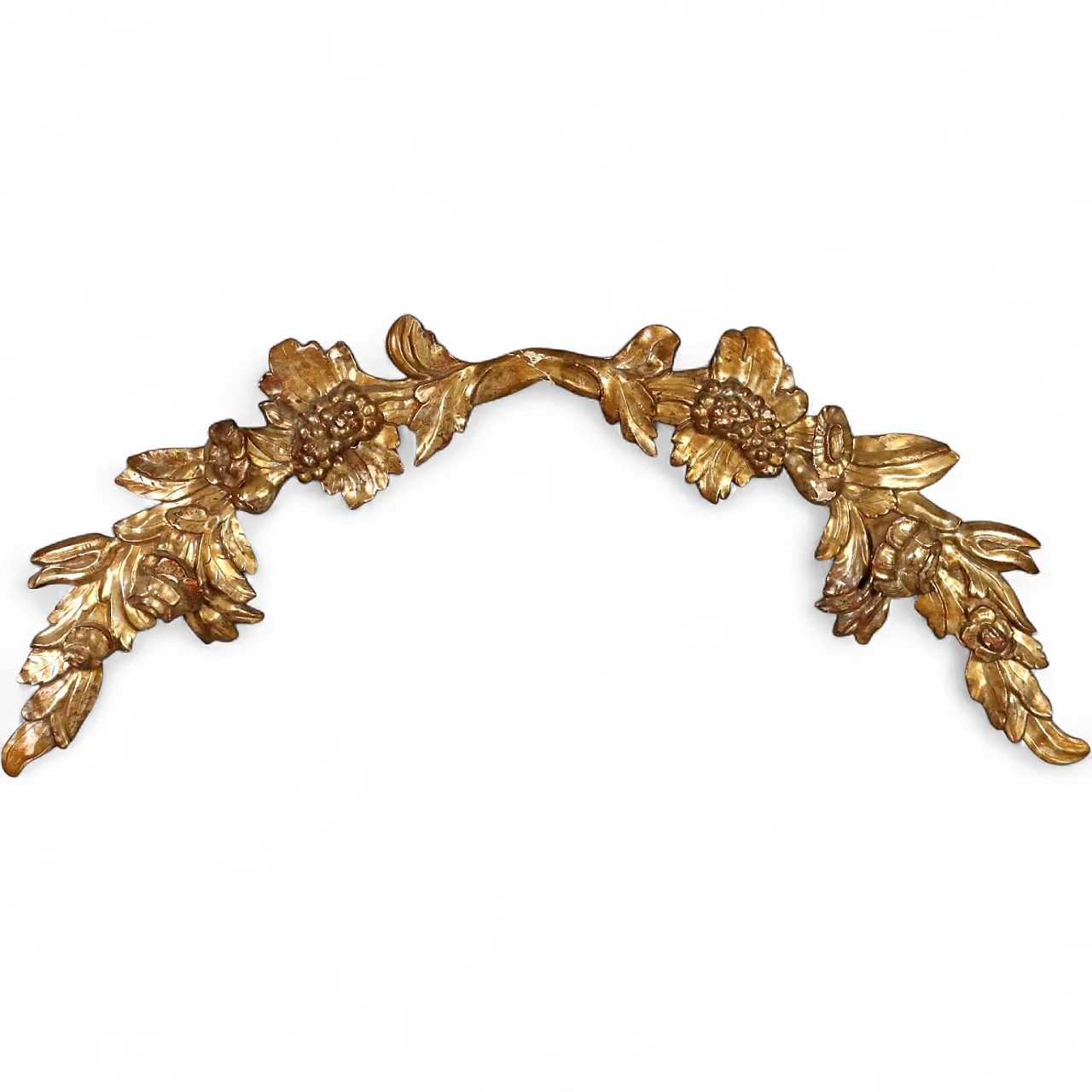 Baroque frieze in carved and gilded wood, 18th century 11