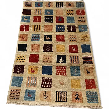 Gabbeh rug in wool, 20th century