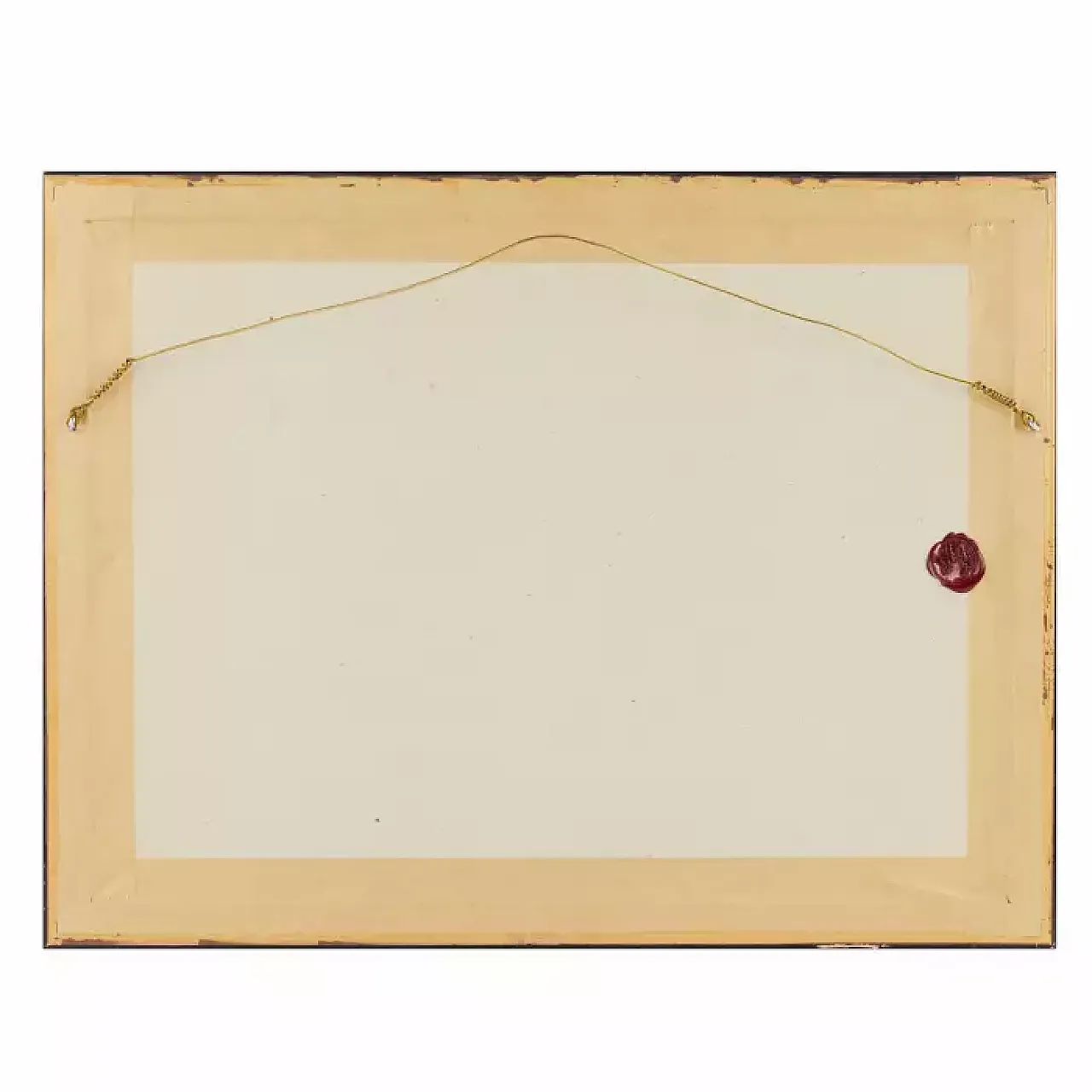 Paesaggio con canale, penna e inchiostro, '800 3
