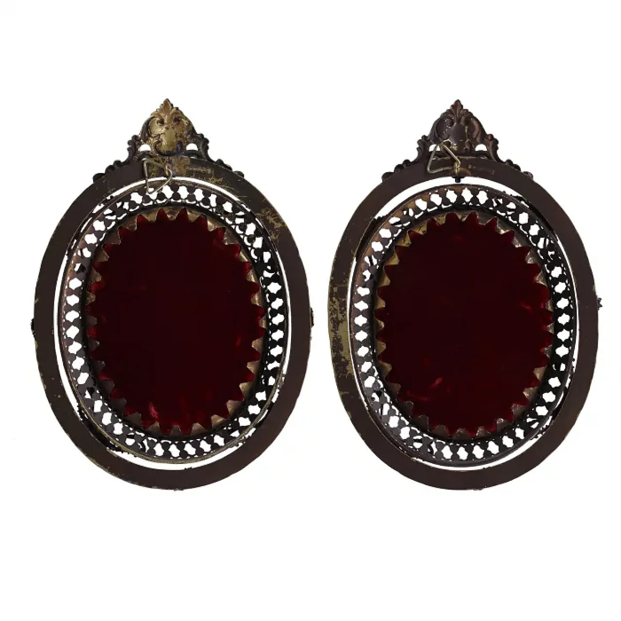 Pair of oval portrait miniatures, 19th century 2