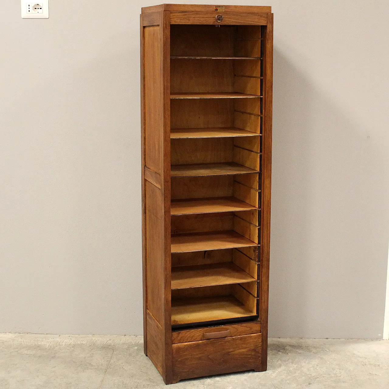 Oak filing cabinet, shutter, filing cabinet, early 20th century 5