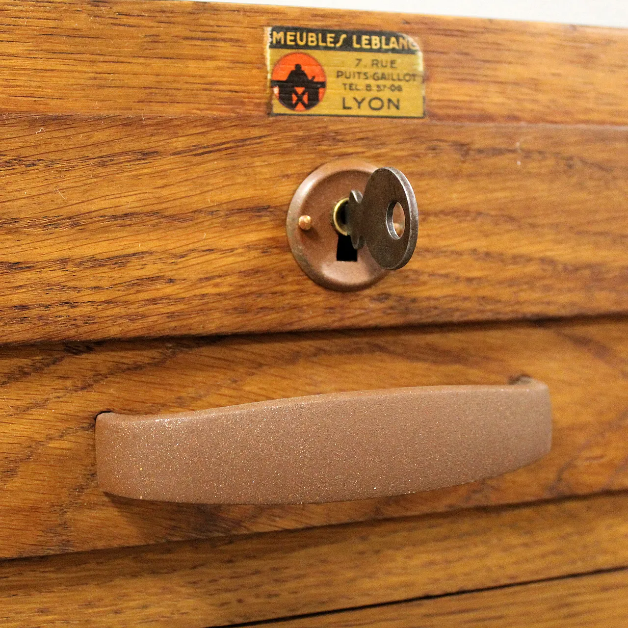 Oak filing cabinet, shutter, filing cabinet, early 20th century 9