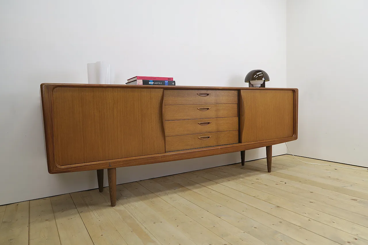 Teak sideboard by Henry Walter Klein for Bramin Møbler, 1960s 4