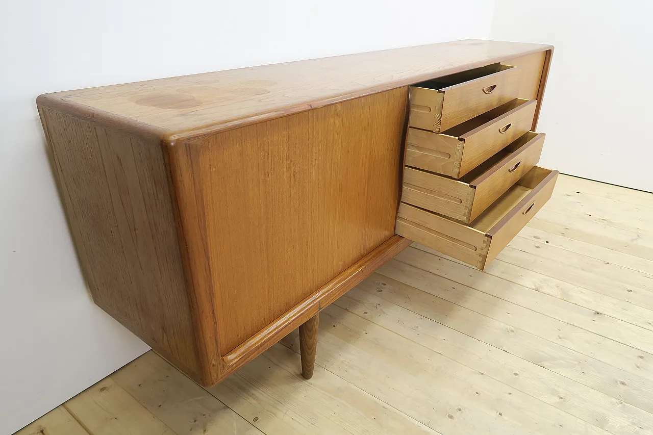 Teak sideboard by Henry Walter Klein for Bramin Møbler, 1960s 14