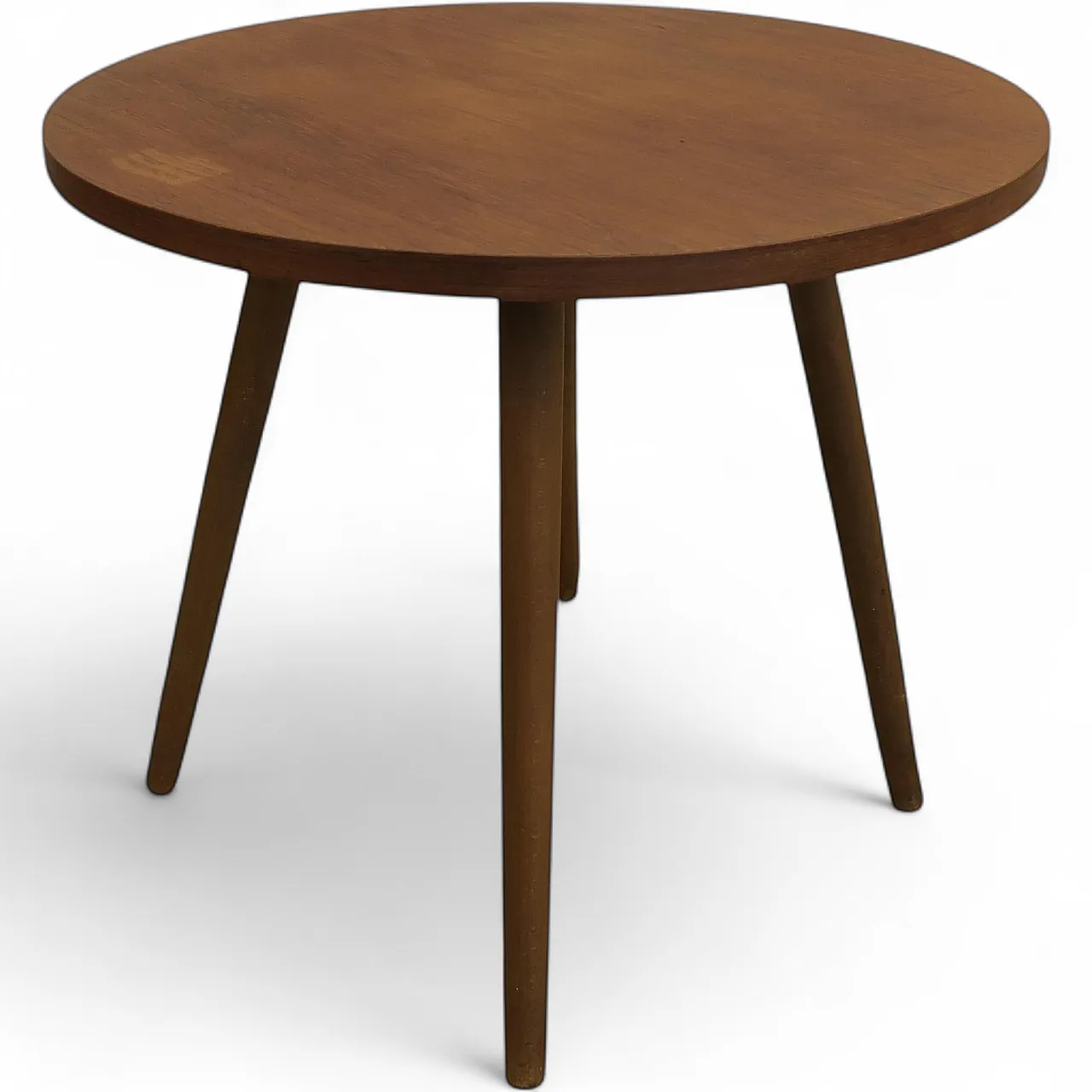 Round teak coffee table, 1960s 8
