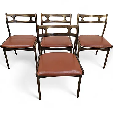 4 Model 138 chairs by Johannes Andersen for Uldum Møbelfabrik, 1960s