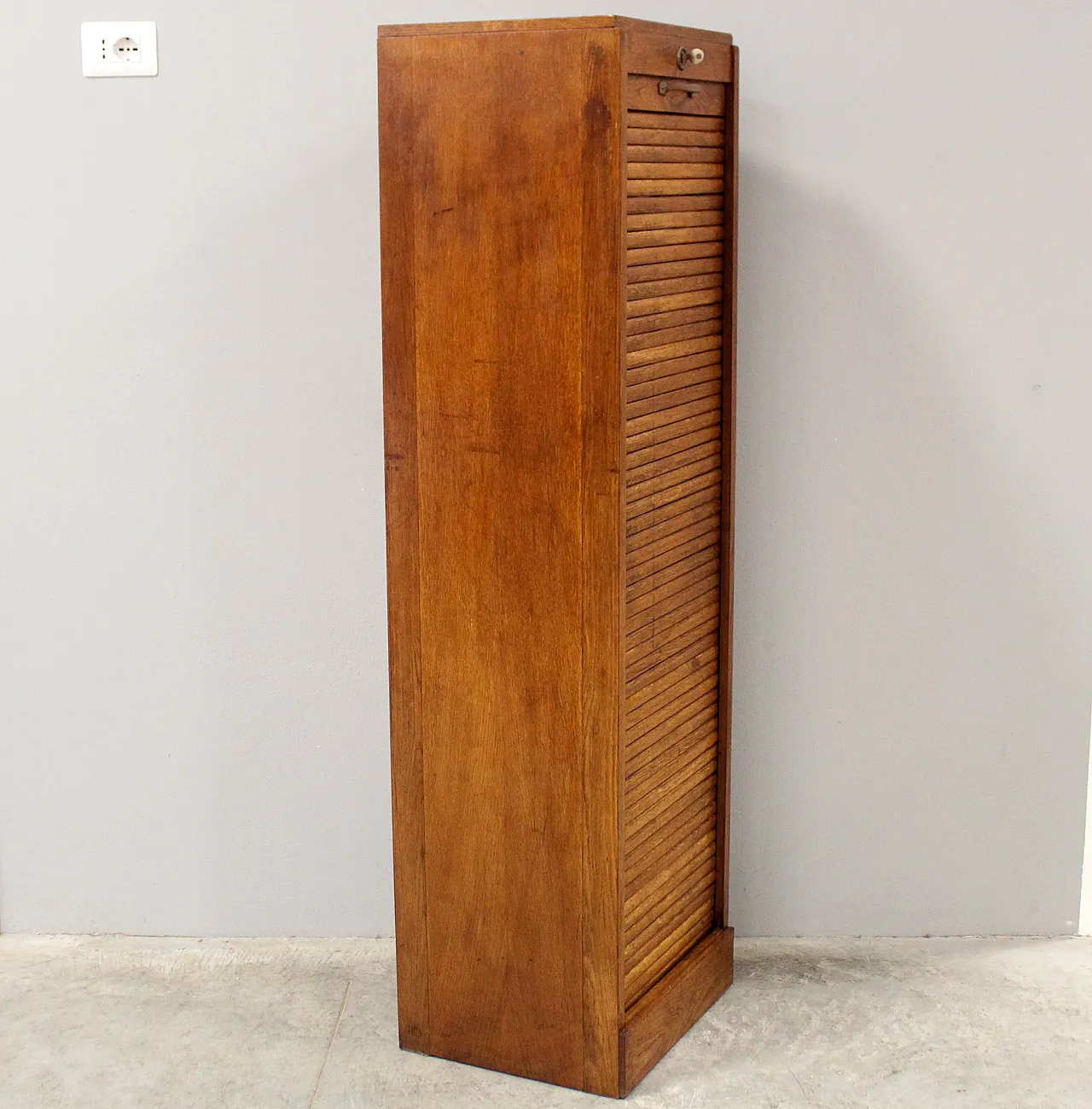Oak filing cabinet, shutter, filing cabinet, early 20th century 3