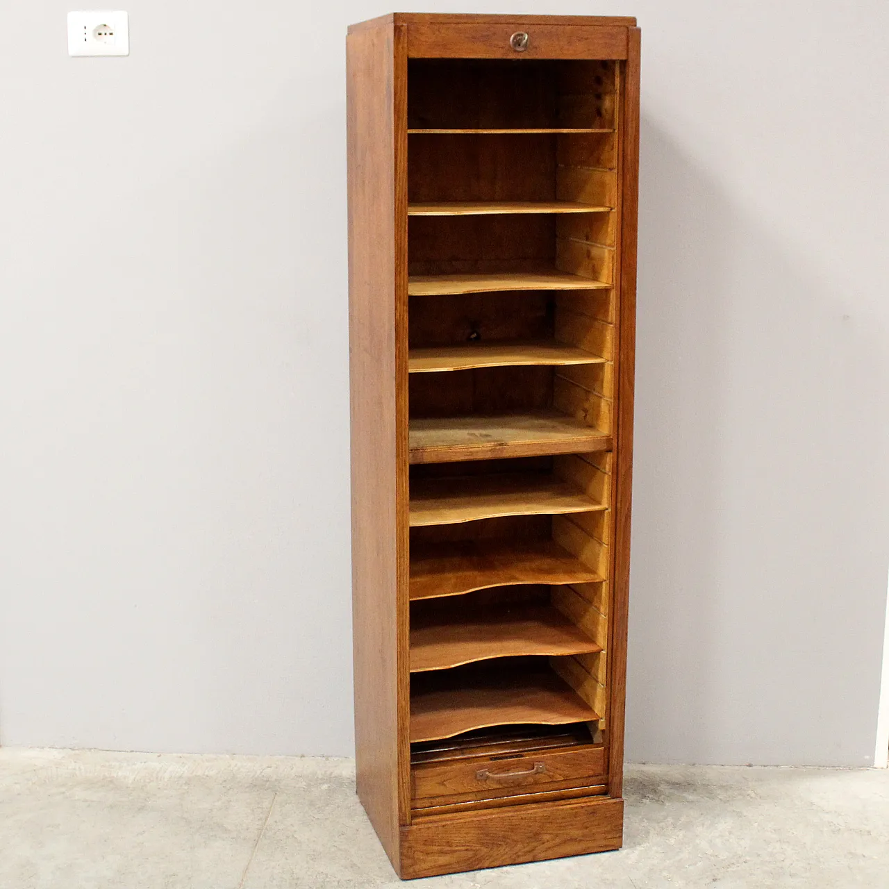 Oak filing cabinet, shutter, filing cabinet, early 20th century 5