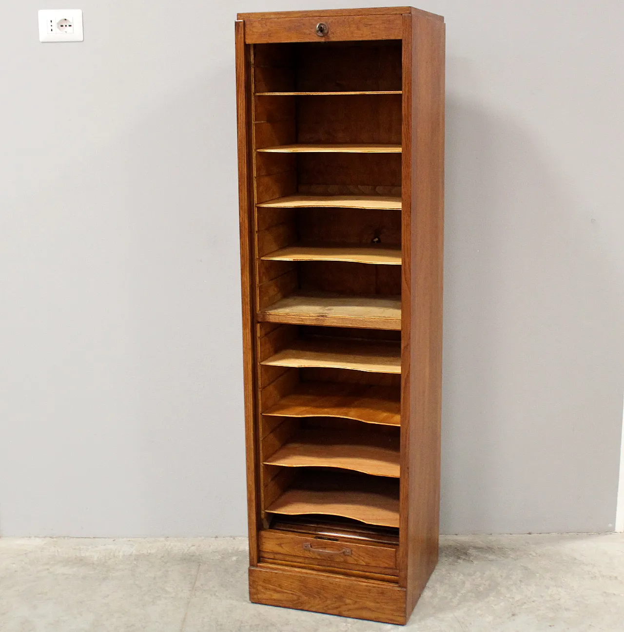 Oak filing cabinet, shutter, filing cabinet, early 20th century 6