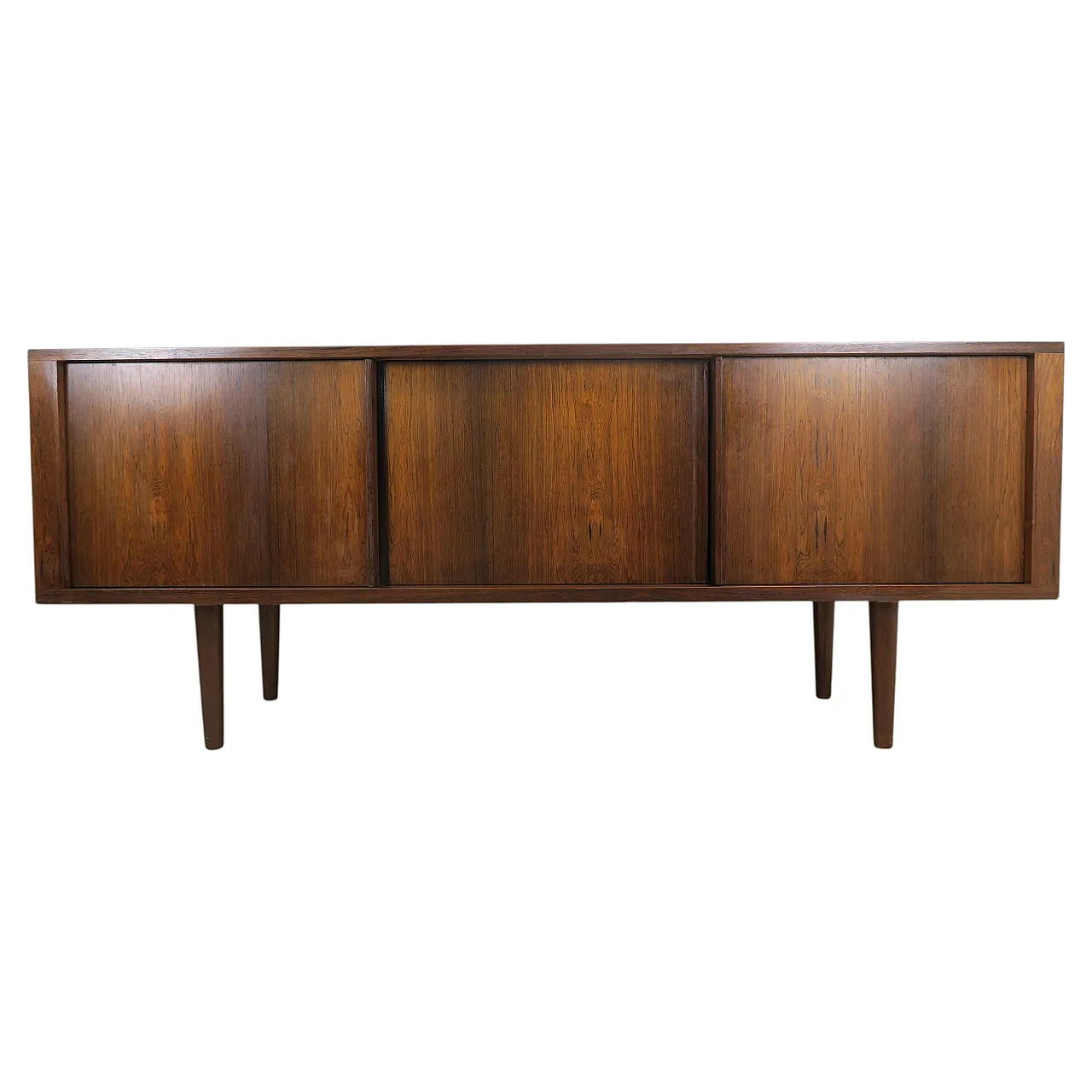 Rosewood sideboard with sliding doors, 1960s 1