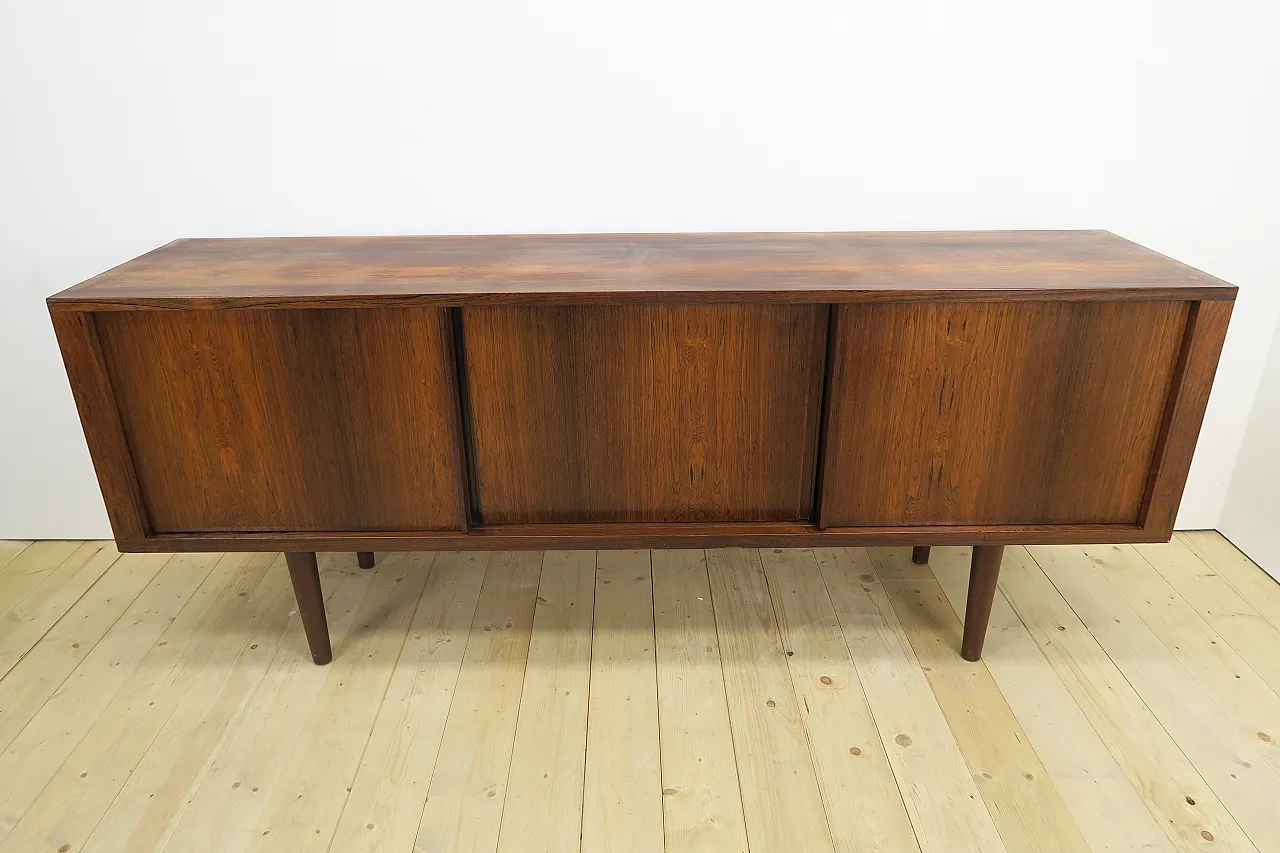 Rosewood sideboard with sliding doors, 1960s 2