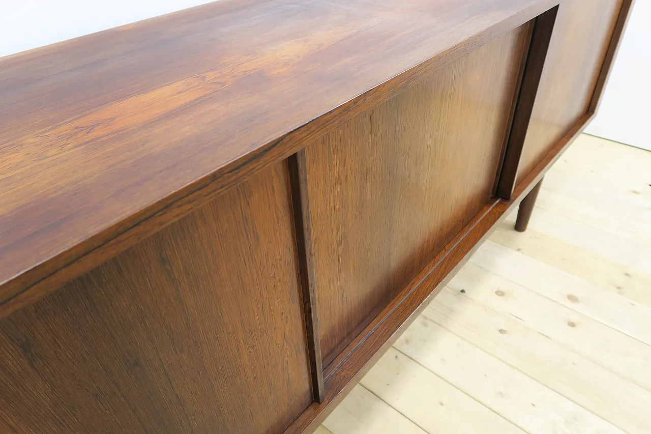 Rosewood sideboard with sliding doors, 1960s 5