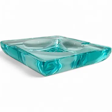 Aquamarine ashtray by Fontana Arte, 1970s