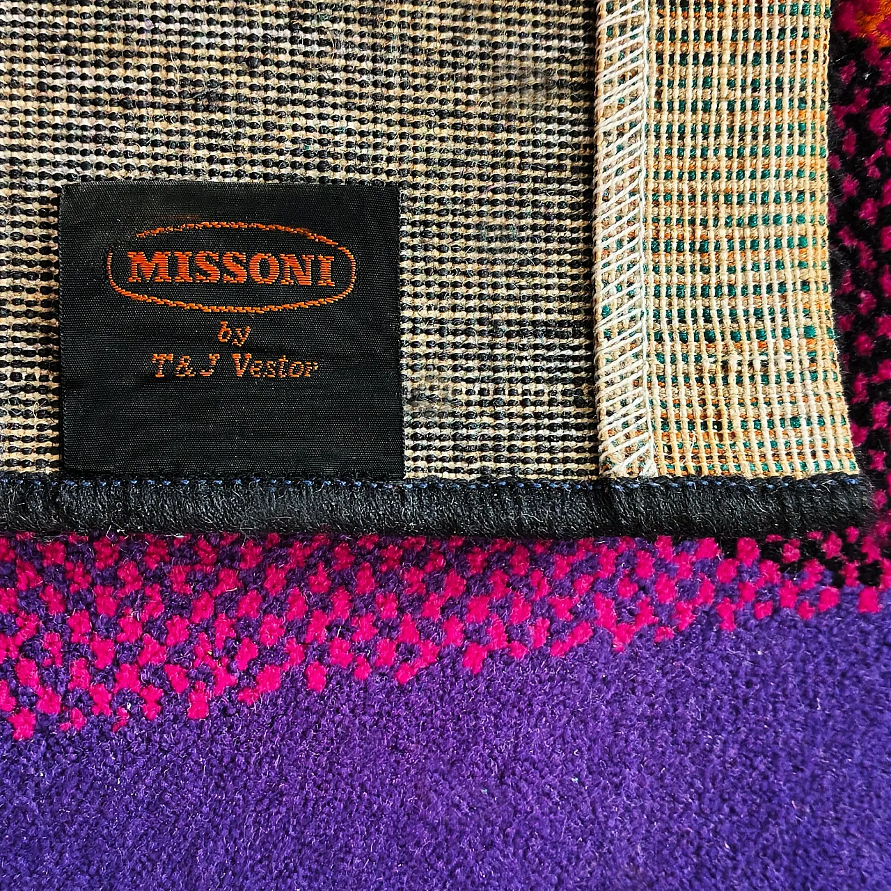 Tappeto in lana di Missoni per T&J Vestor, anni '80 11