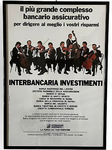 Armando Testa, poster Interbank Investments, 1978