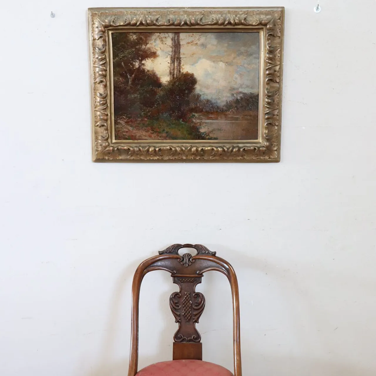 Italian landscape, oil on panel, signed L. Clara, early 1900s 2