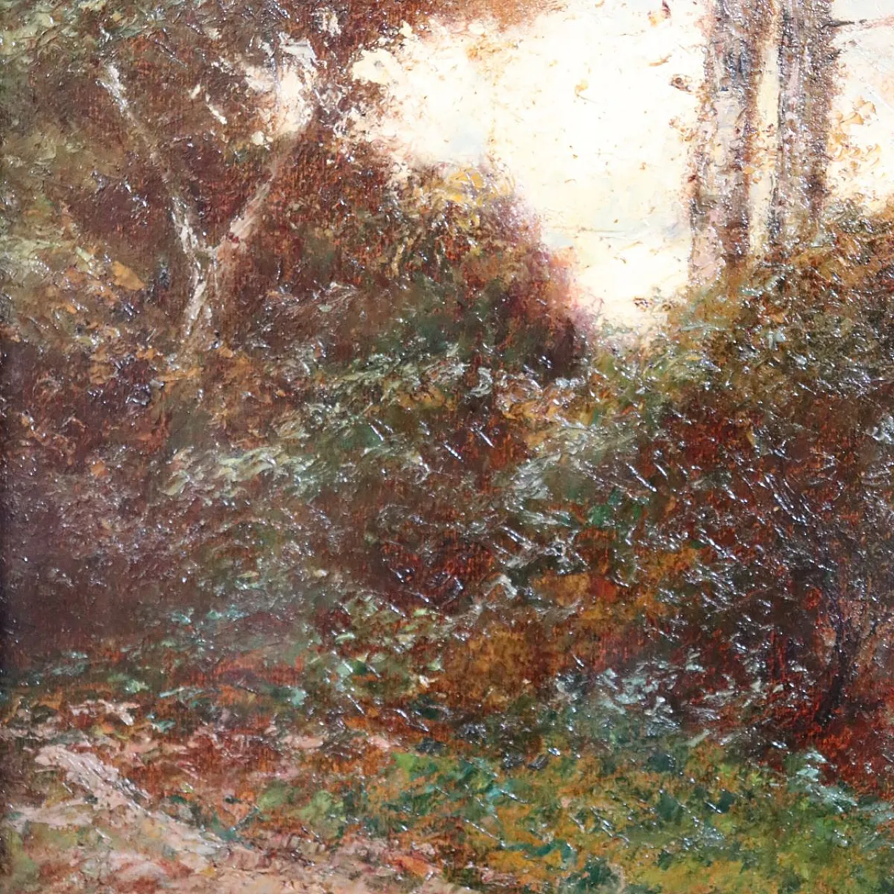 Italian landscape, oil on panel, signed L. Clara, early 1900s 6