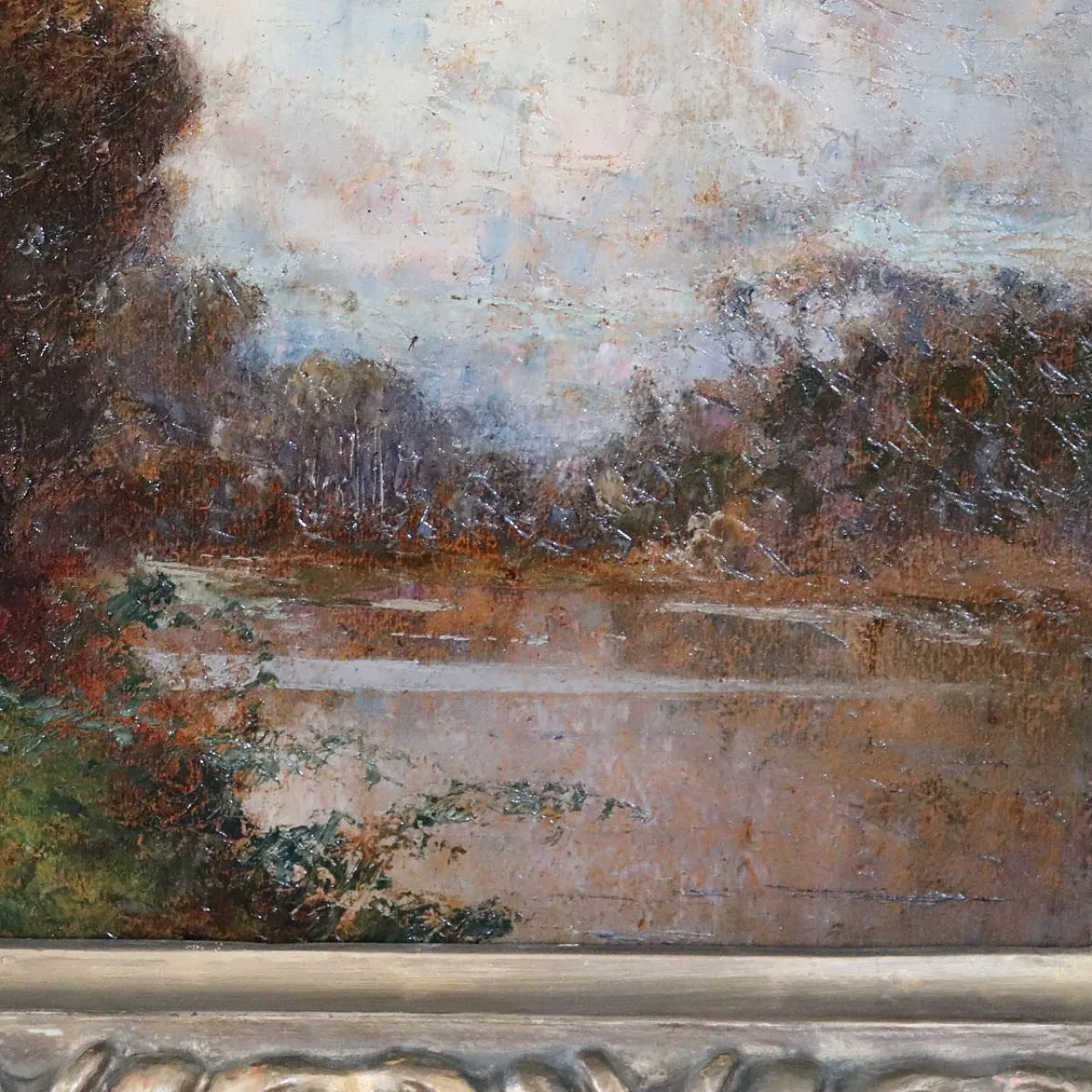 Italian landscape, oil on panel, signed L. Clara, early 1900s 9