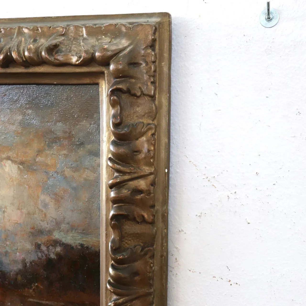 Italian landscape, oil on panel, signed L. Clara, early 1900s 11