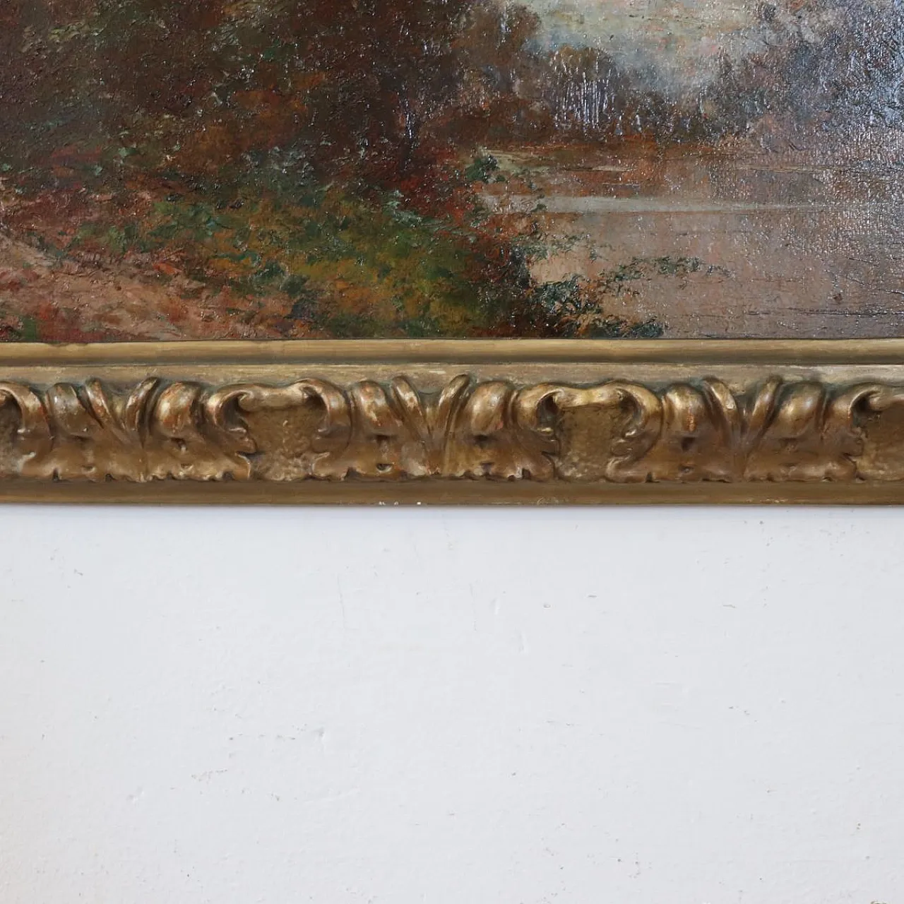 Italian landscape, oil on panel, signed L. Clara, early 1900s 13