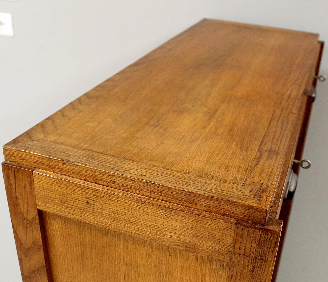 Oak filing cabinet, shutter, filing cabinet, early 20th century 8