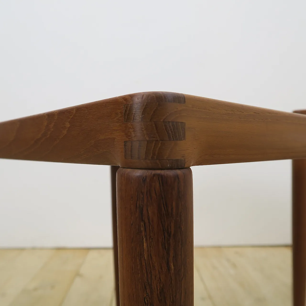 Nesting teak tables, H.W. Klein for Bramin, 1960s 8
