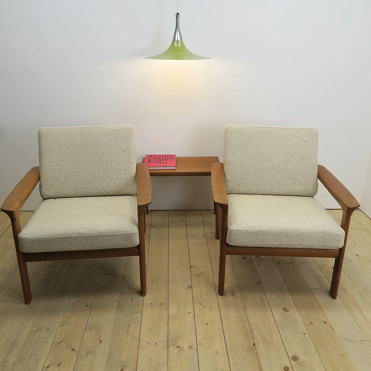 Pair of teak armchairs, Komfort Møbler, 1960s 5