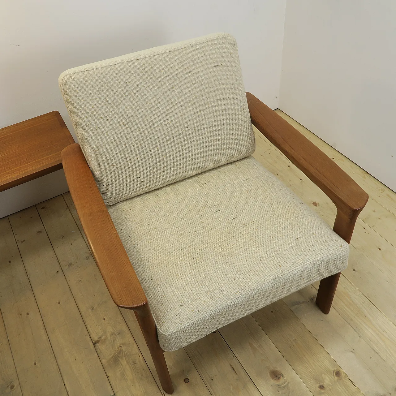 Pair of teak armchairs, Komfort Møbler, 1960s 7