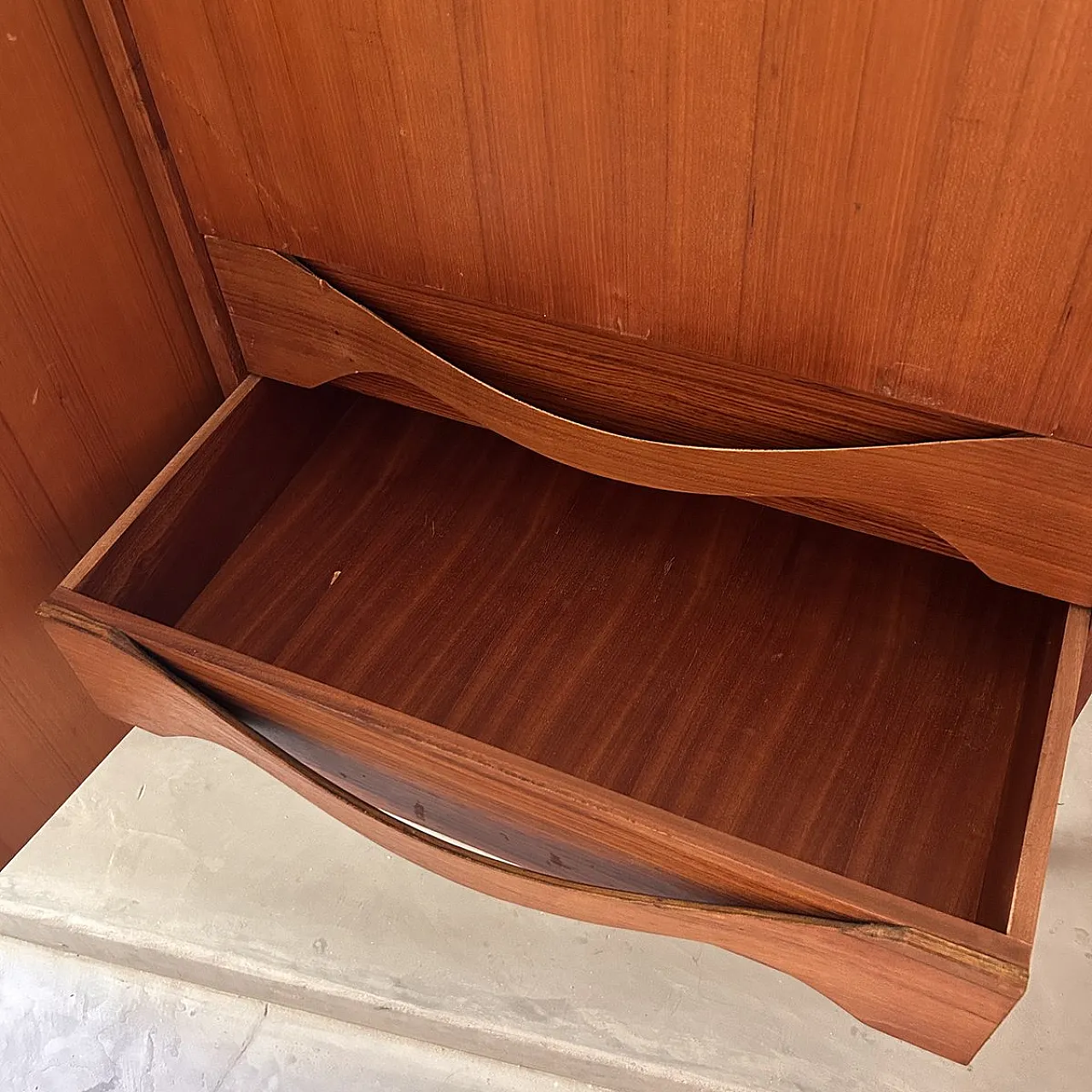Highboard in teak with sliding doors from Dassi, 1960s 6