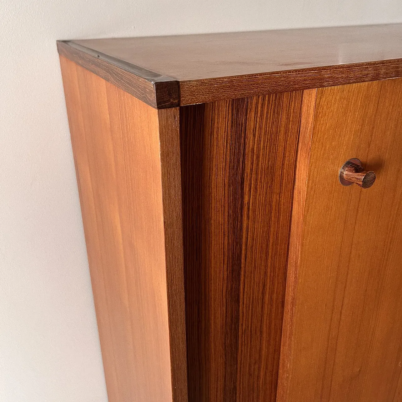 Highboard in teak with sliding doors from Dassi, 1960s 8
