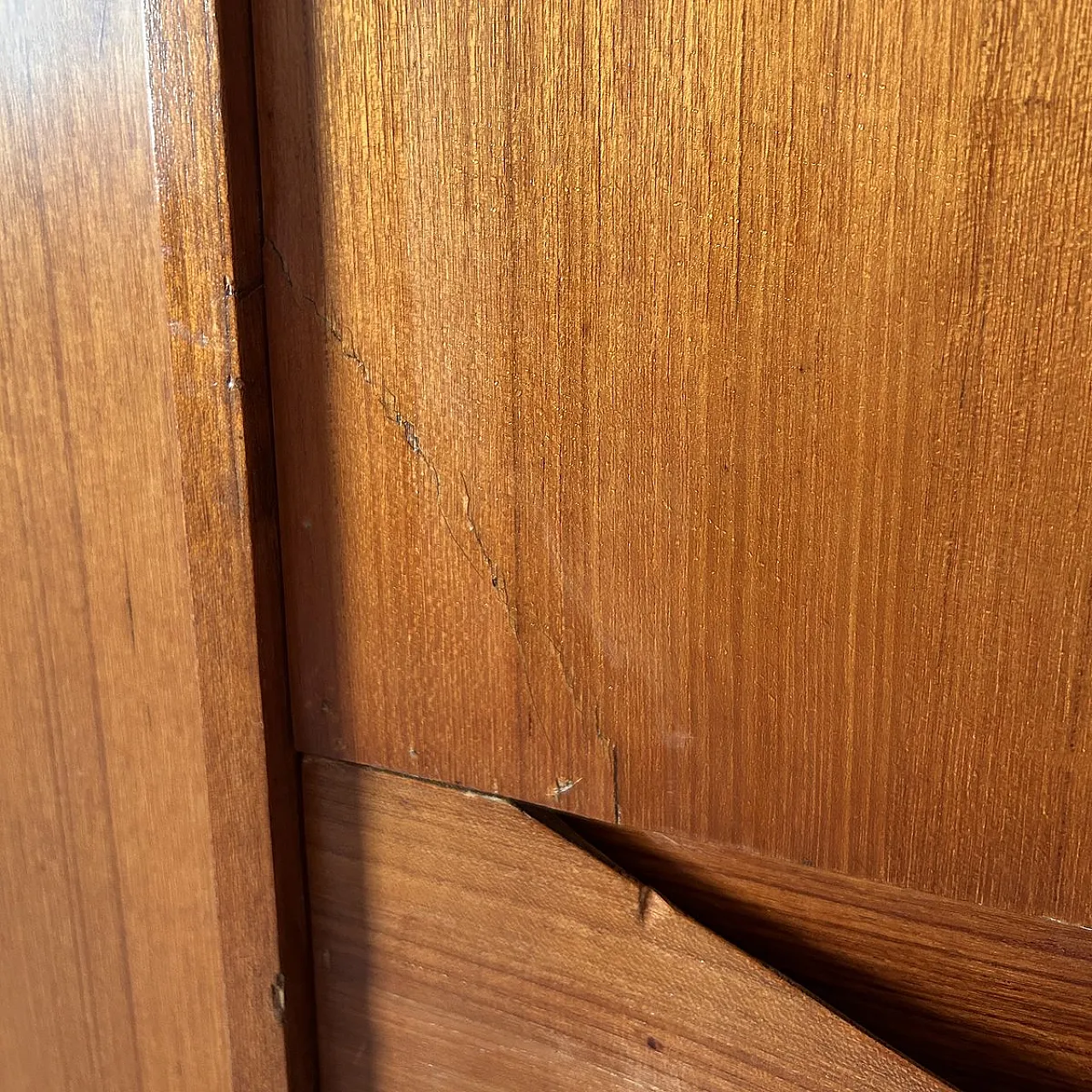 Highboard in teak with sliding doors from Dassi, 1960s 10