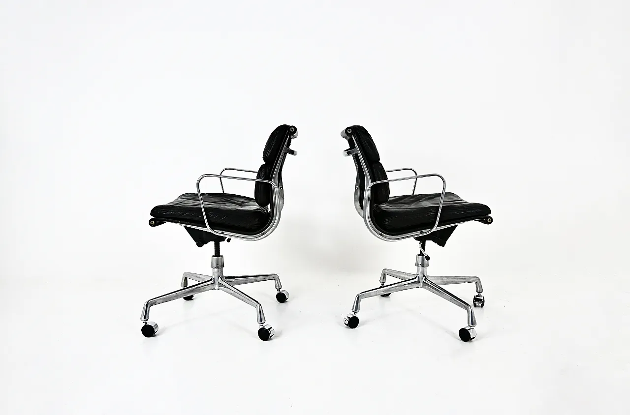Sedie Soft Pad di Charles & Ray Eames per ring Mobelfabrikk, anni '70 6