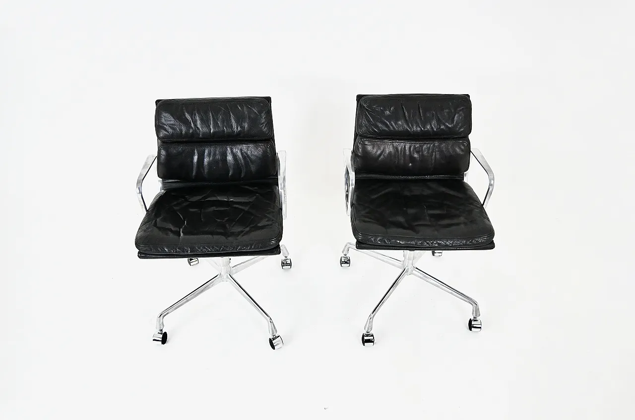 Sedie Soft Pad di Charles & Ray Eames per ring Mobelfabrikk, anni '70 7