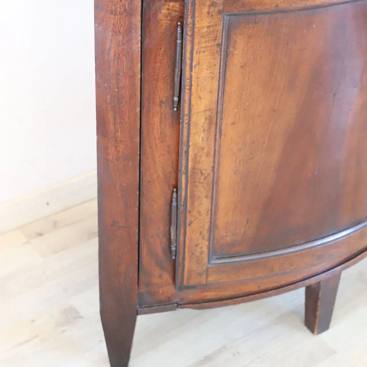 Pair of restored antique walnut corner cabinets, 18th century 11