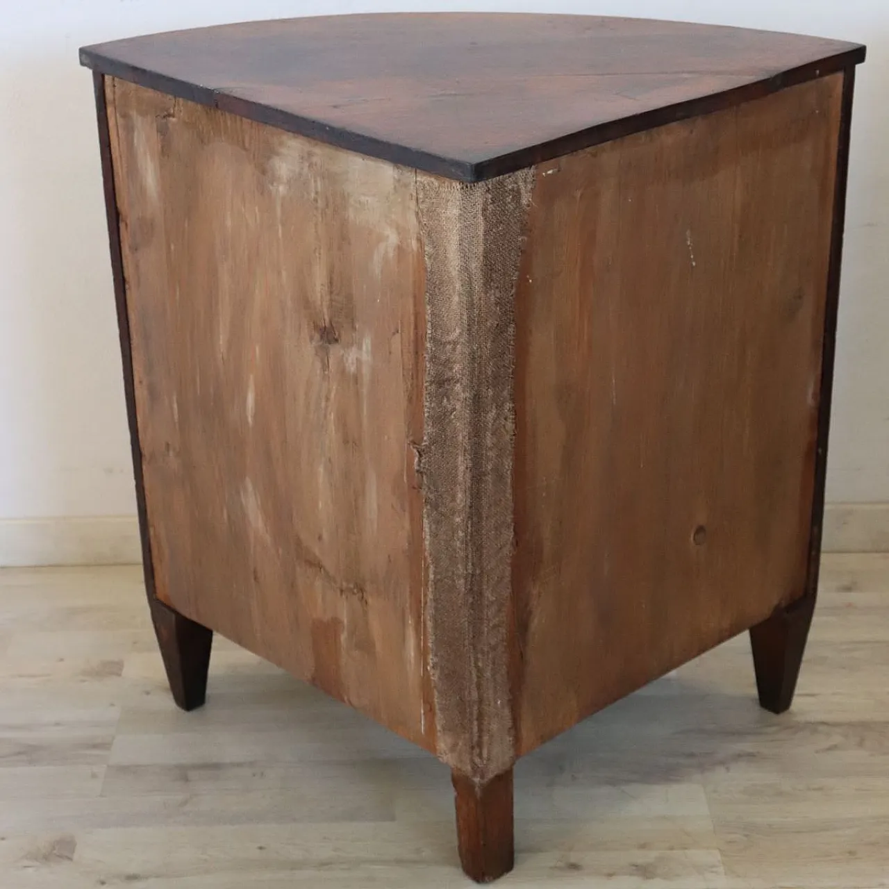 Pair of restored antique walnut corner cabinets, 18th century 20