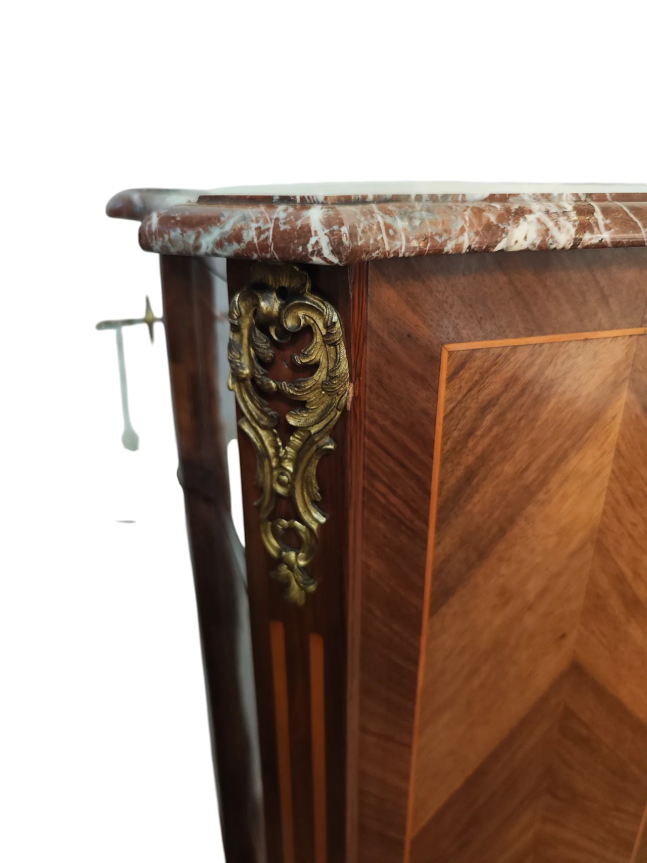 Tall inlaid chest of drawers 4