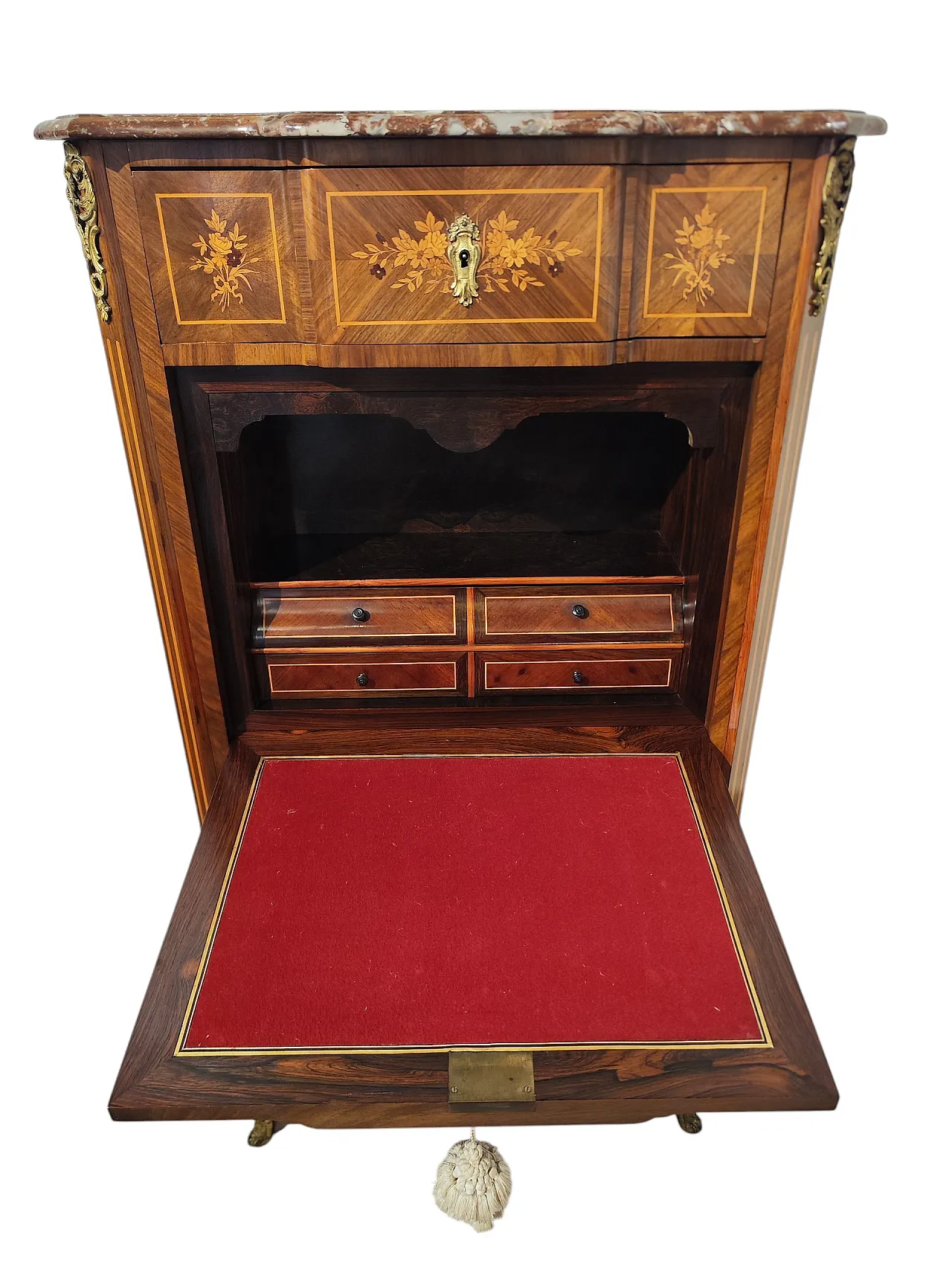 Tall inlaid chest of drawers 5