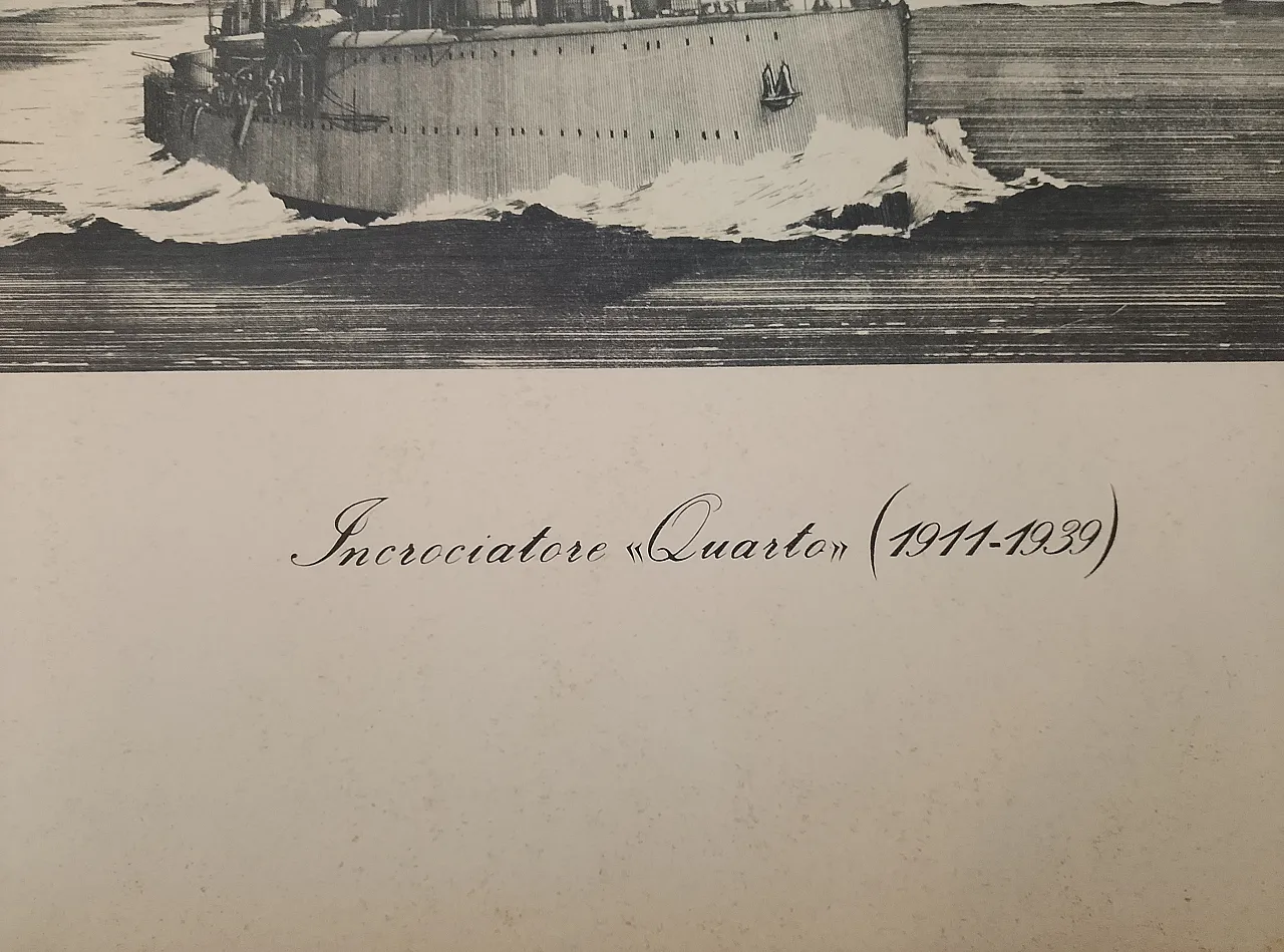 LITHOGRAPH "CRUISER QUARTO" NAVY 2