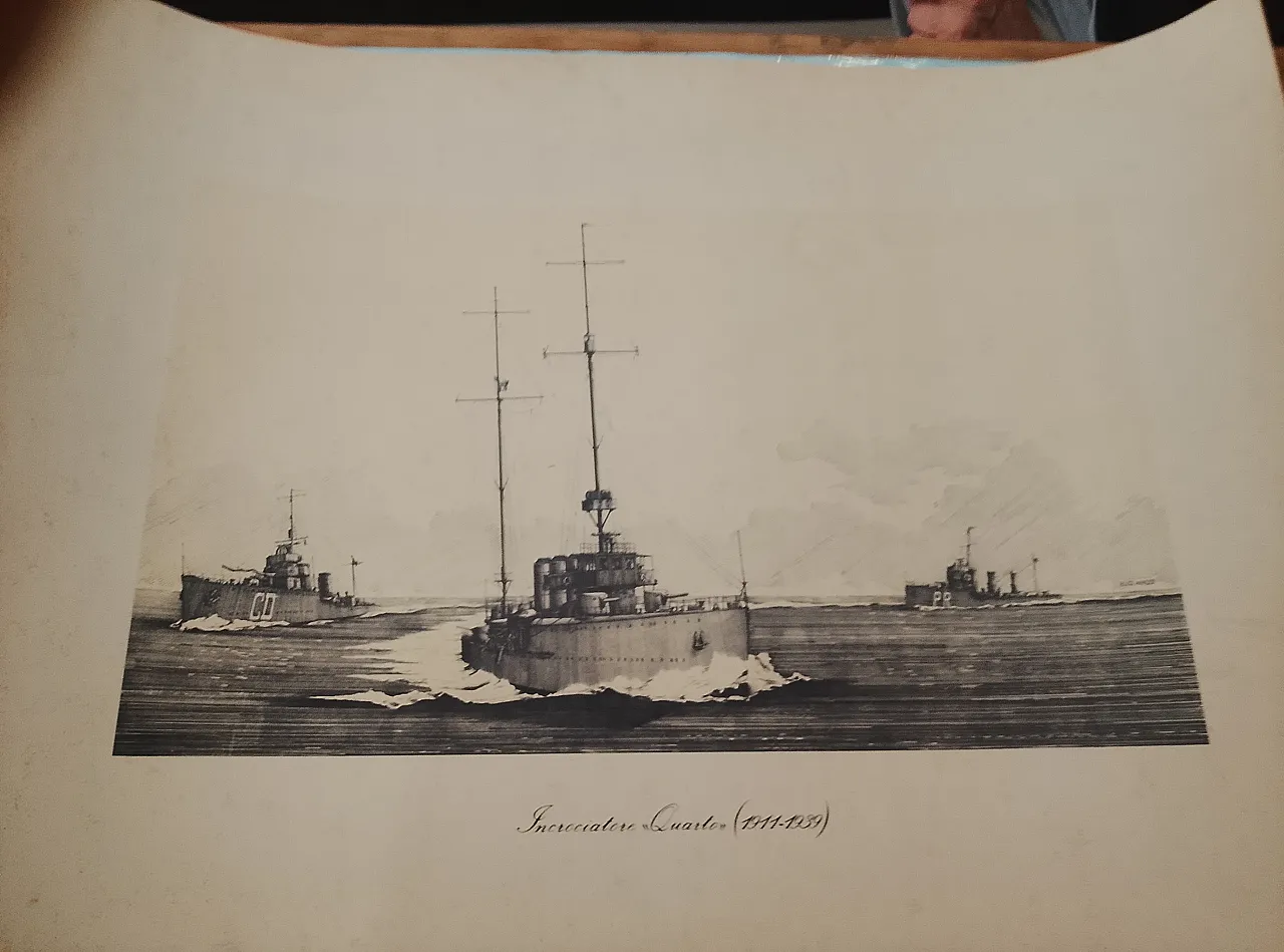 LITHOGRAPH "CRUISER QUARTO" NAVY 3