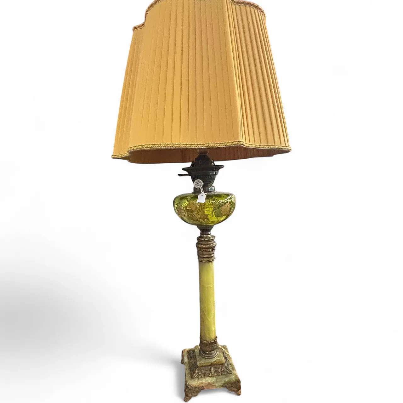 Bellissima lampada antica a petrolio vittoriana, XIX sec, 96x31cm 23