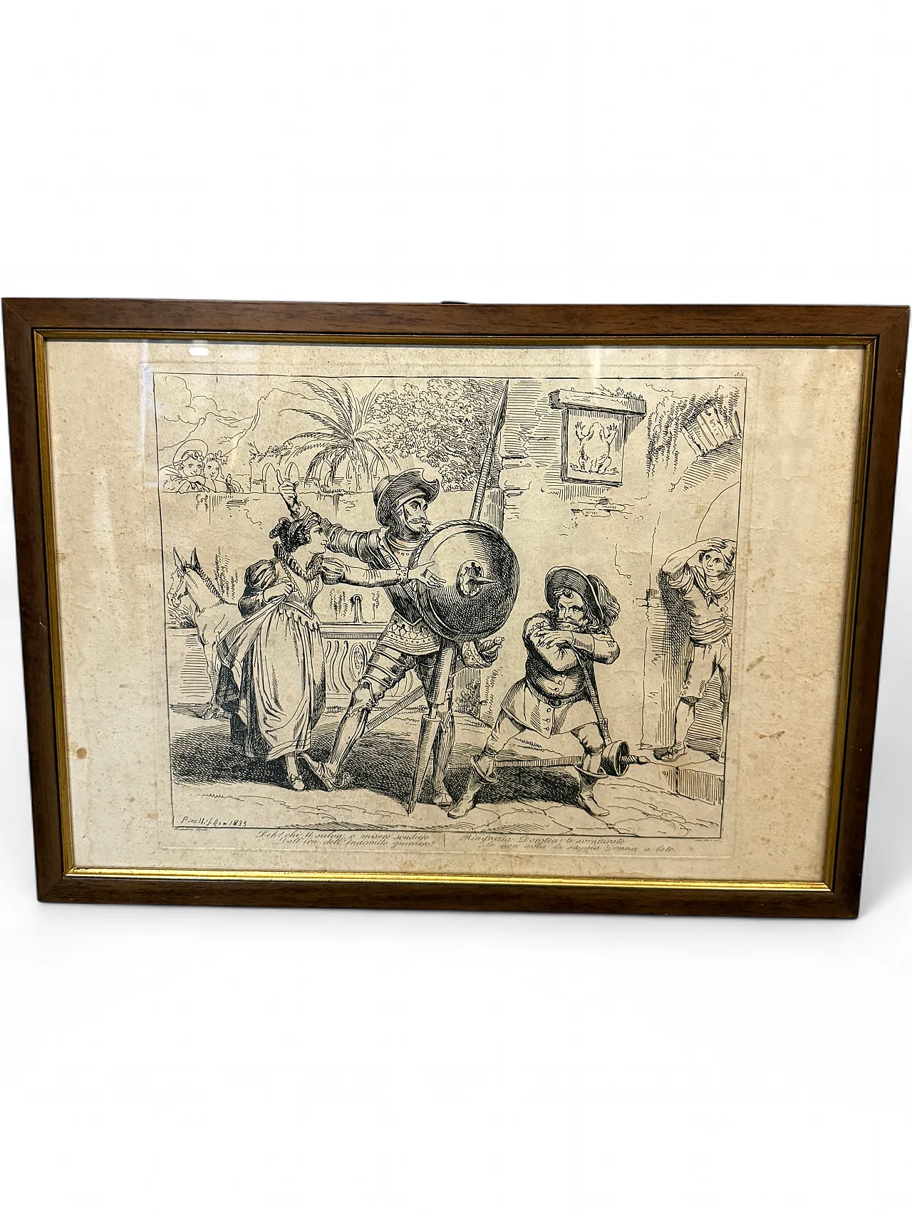 Incisione Don Chisciotte di Bartolomeo Pinelli (1771-1835), 1833 13