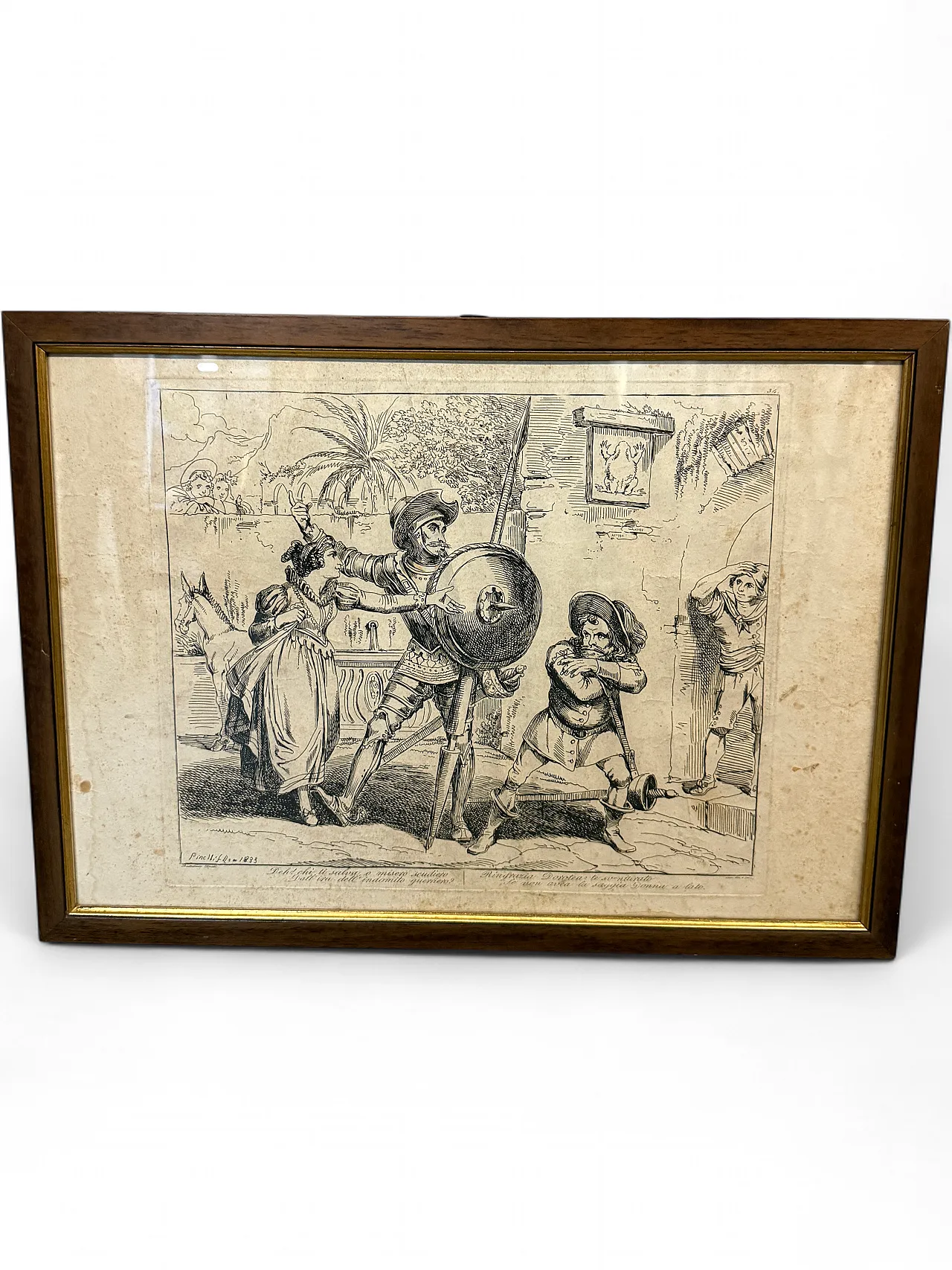 Incisione Don Chisciotte di Bartolomeo Pinelli (1771-1835), 1833 14