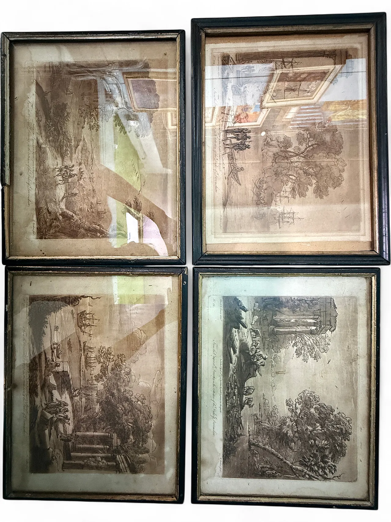 4 Incisioni antiche , Claude Lorrain (Claude Gellée) incise, '600 28