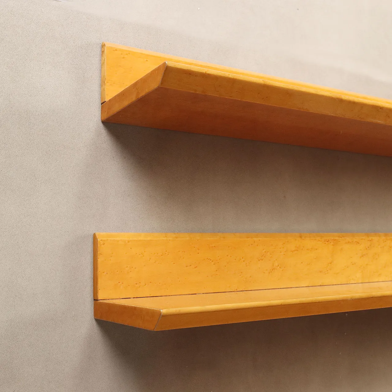 5 Burl shelves, 1980s 4