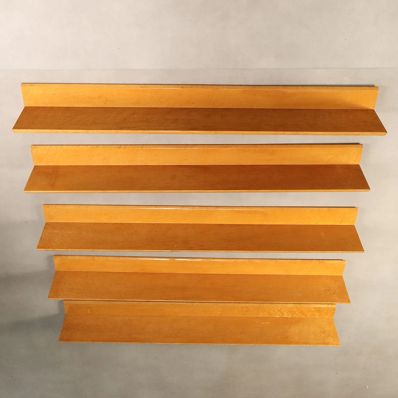 5 Burl shelves, 1980s 6