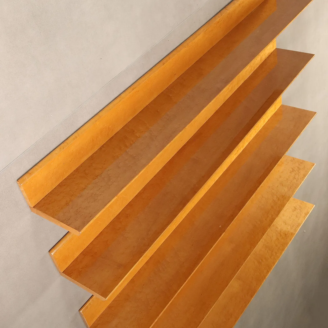 5 Burl shelves, 1980s 7