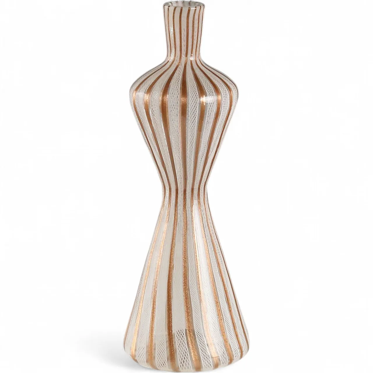 Hourglass vase attributed to the Toso Brothers in Murano, 20th century 8